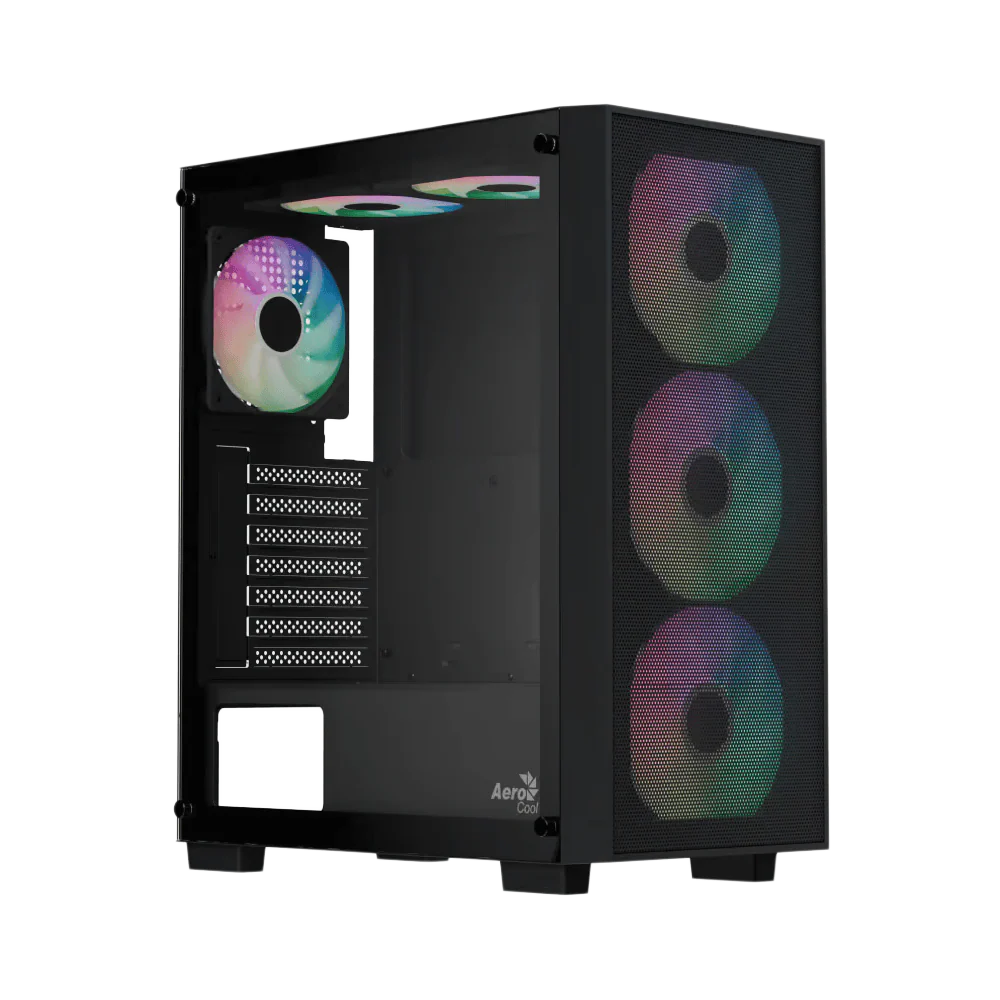 AEROCOOL B509A Flow v1 Mid Tower Case - Black