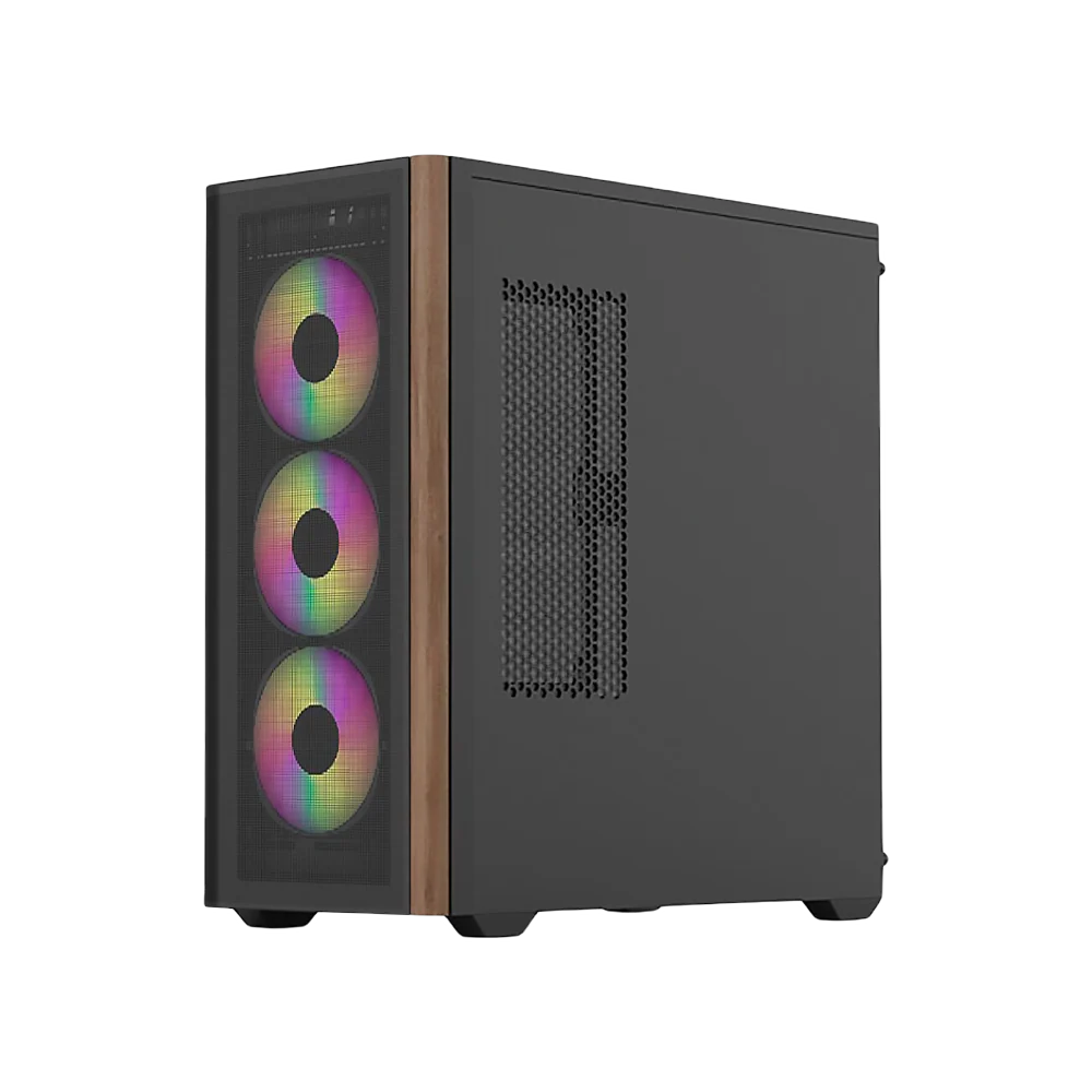 AEROCOOL D501A-G V2 ARGB Case - Black - Image 3