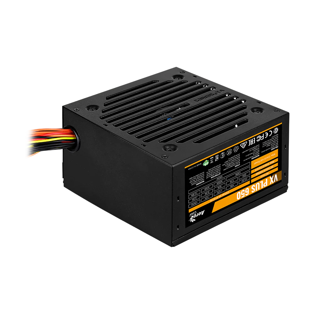 AEROCOOL VX PLUS 650W Power Supply - Black - Image 2