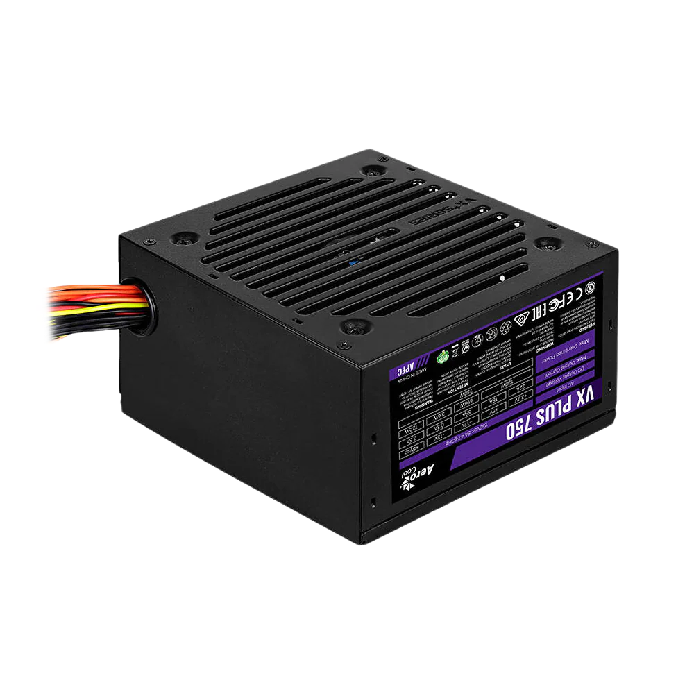 AEROCOOL VX PLUS 750W APFC Power Supply - Black - Image 3