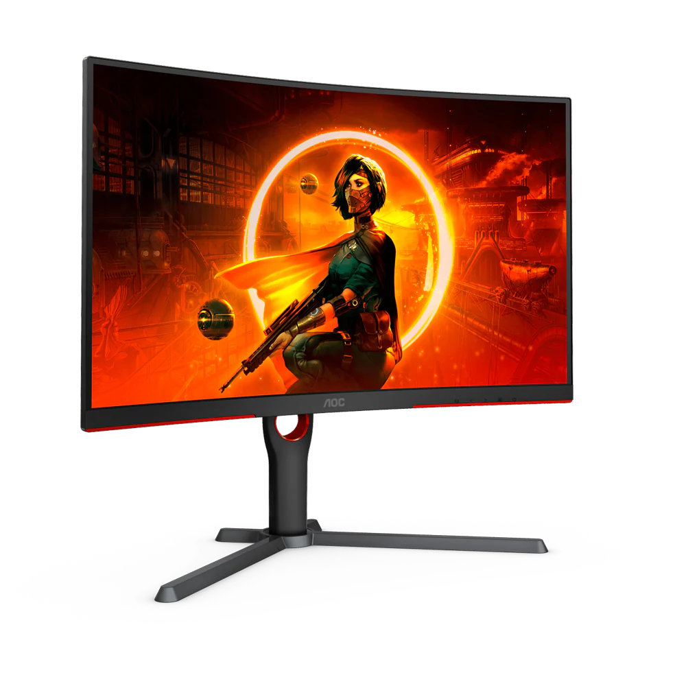 AOC CQ27G3Z 27 Inch 240Hz QHD HDMI 2.0 0.5ms Curved Gaming Monitor - Black - Image 4