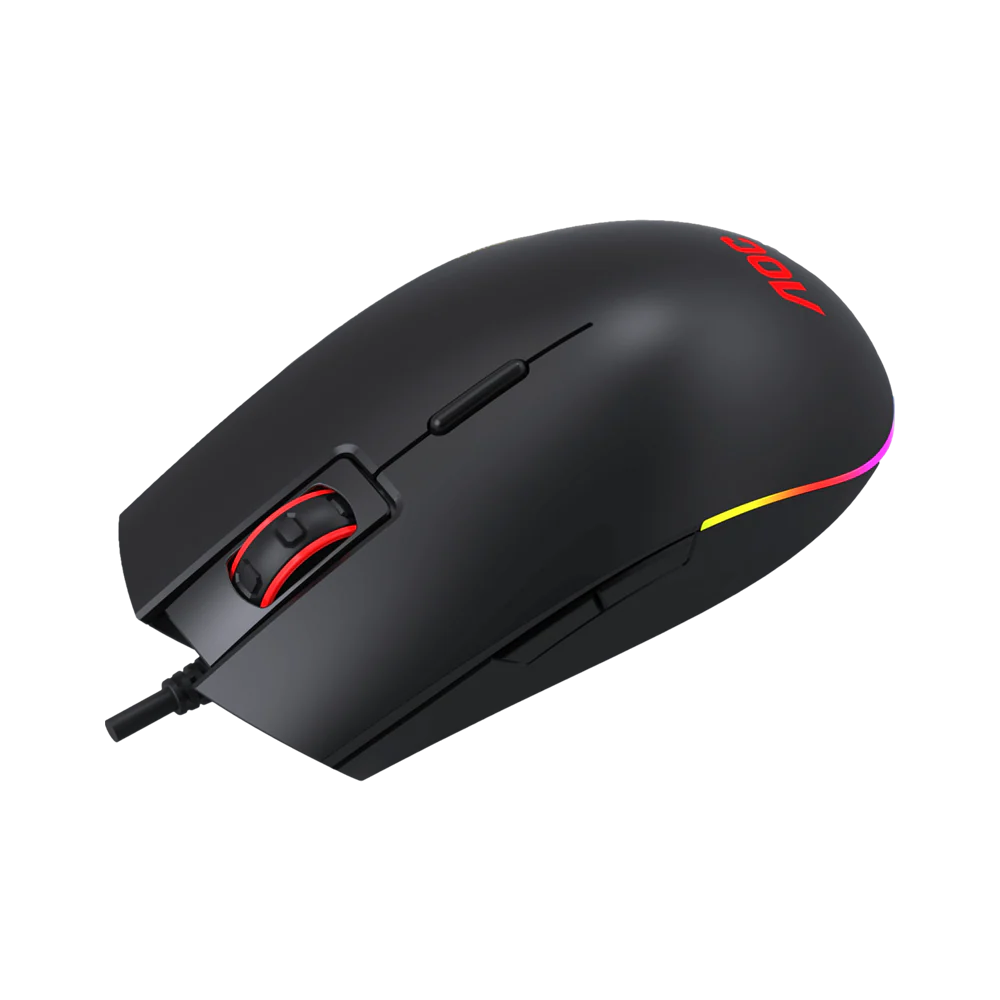 AOC GM500 RGB Wired Gaming Mouse - Black - Image 4