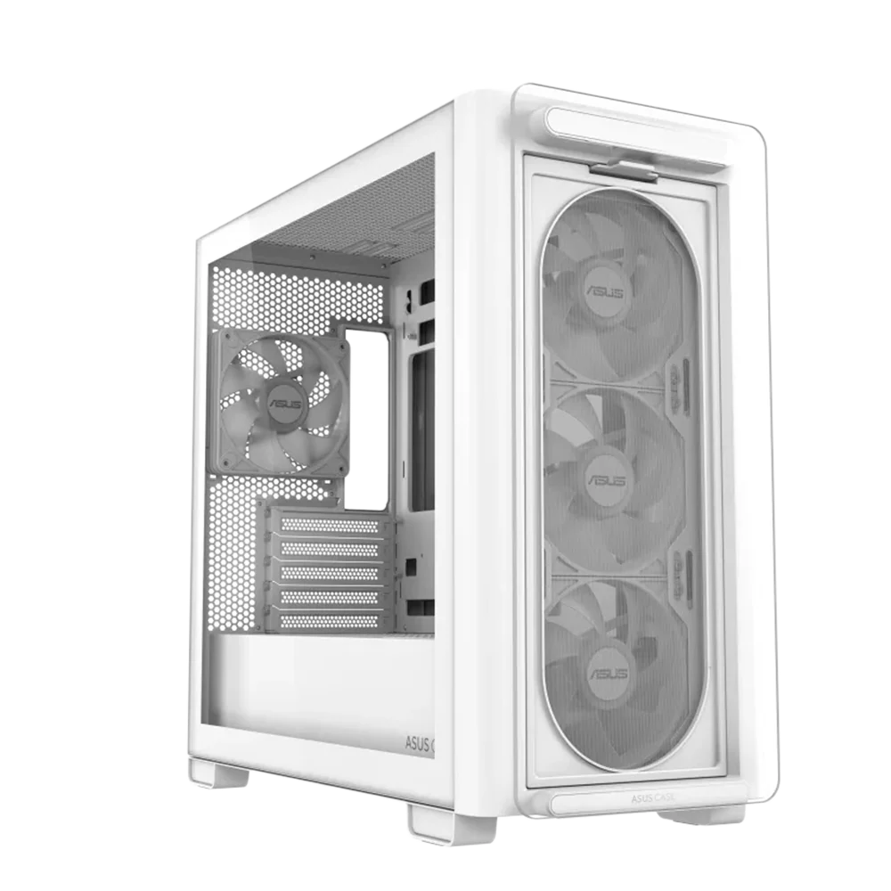 ASUS A23 Plus With 4 Fan RGB Mid Tower - White - Image 4