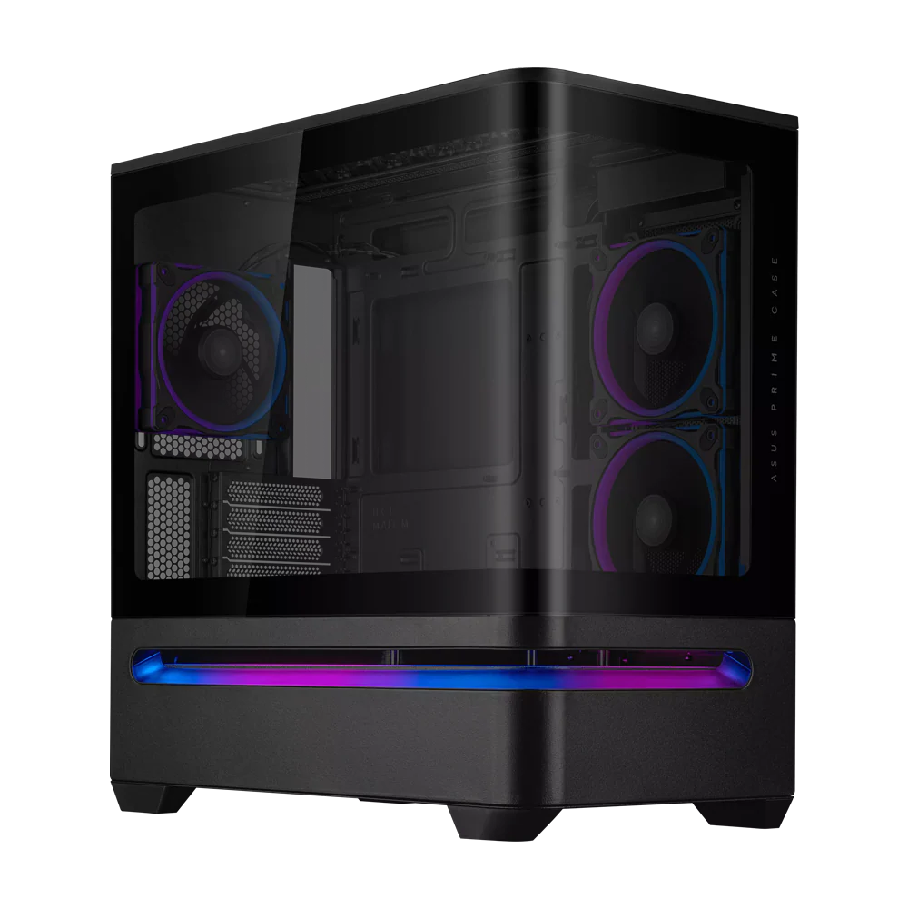 ASUS Prime AP202 ARGB mATX Case - Black - Image 2