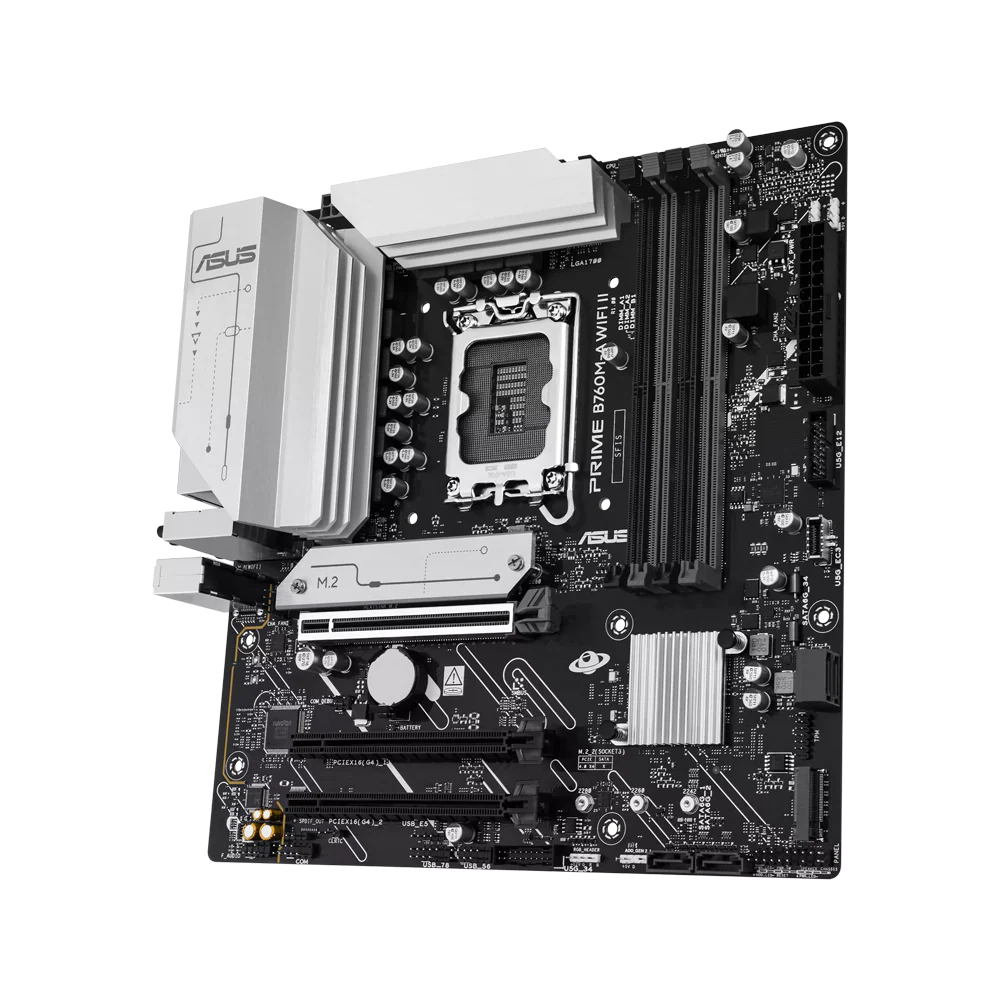 ASUS PRIME B760M-A WIFI II DDR5 Motherboard - Black - Image 4