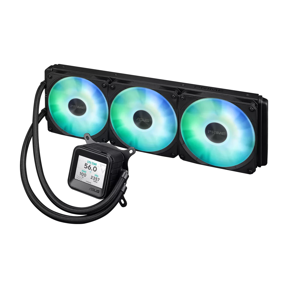 ASUS PRIME LC 360 ARGB LCD AIO CPU Liquid Cooler - Black - Image 8