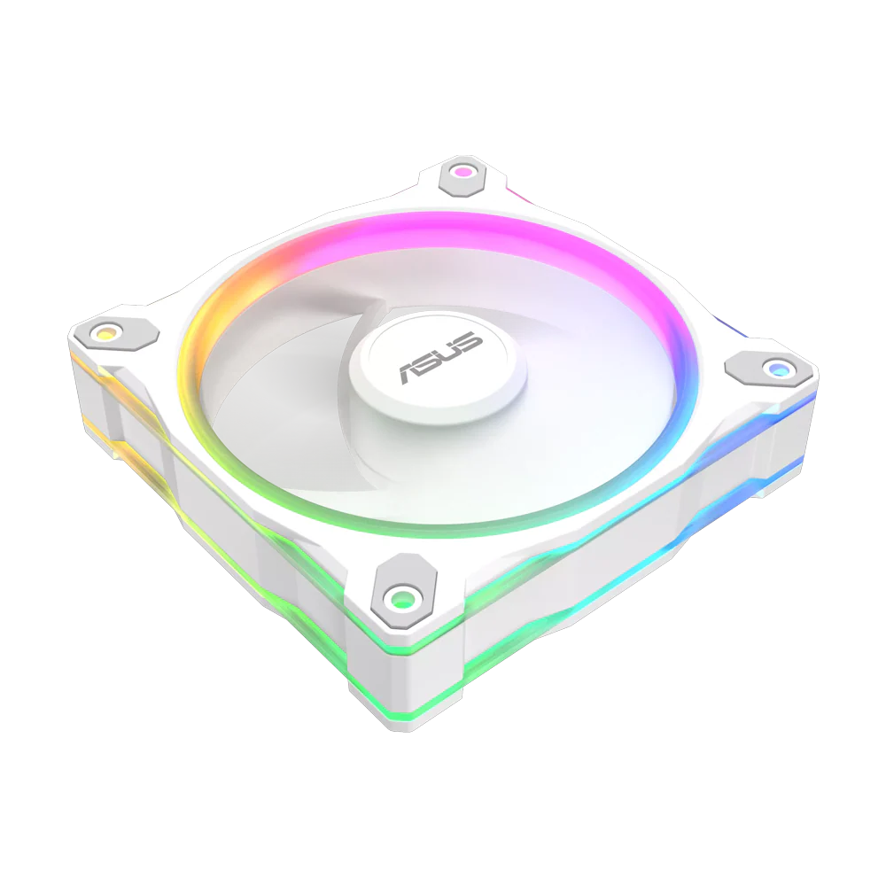 ASUS Prime MR120 ARGB Reverse Single Pack Fan - White - Image 3