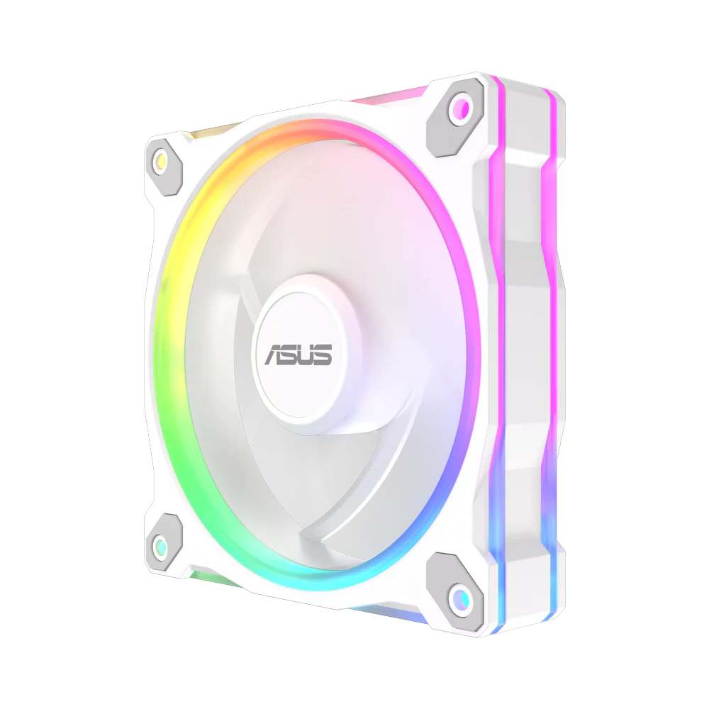 ASUS Prime MR120 ARGB Reverse Single Pack Fan - White - Image 4