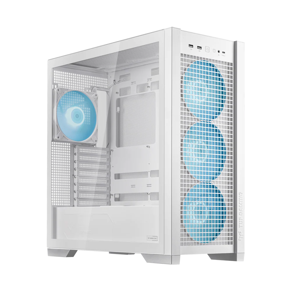 ASUS TUF Gaming GT302 ARGB ATX Mid Tower Case - White