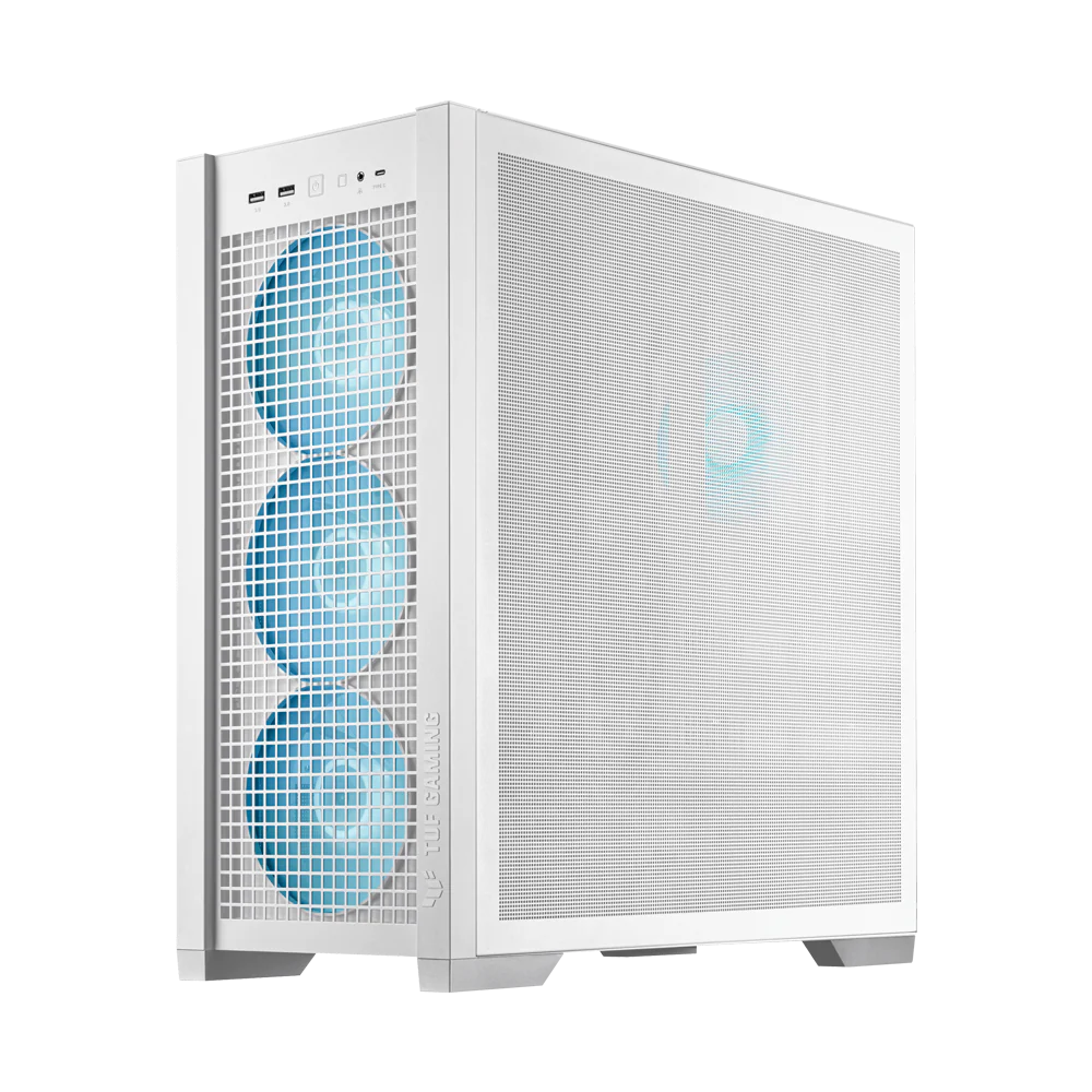 ASUS TUF Gaming GT302 ARGB ATX Mid Tower Case - White - Image 2