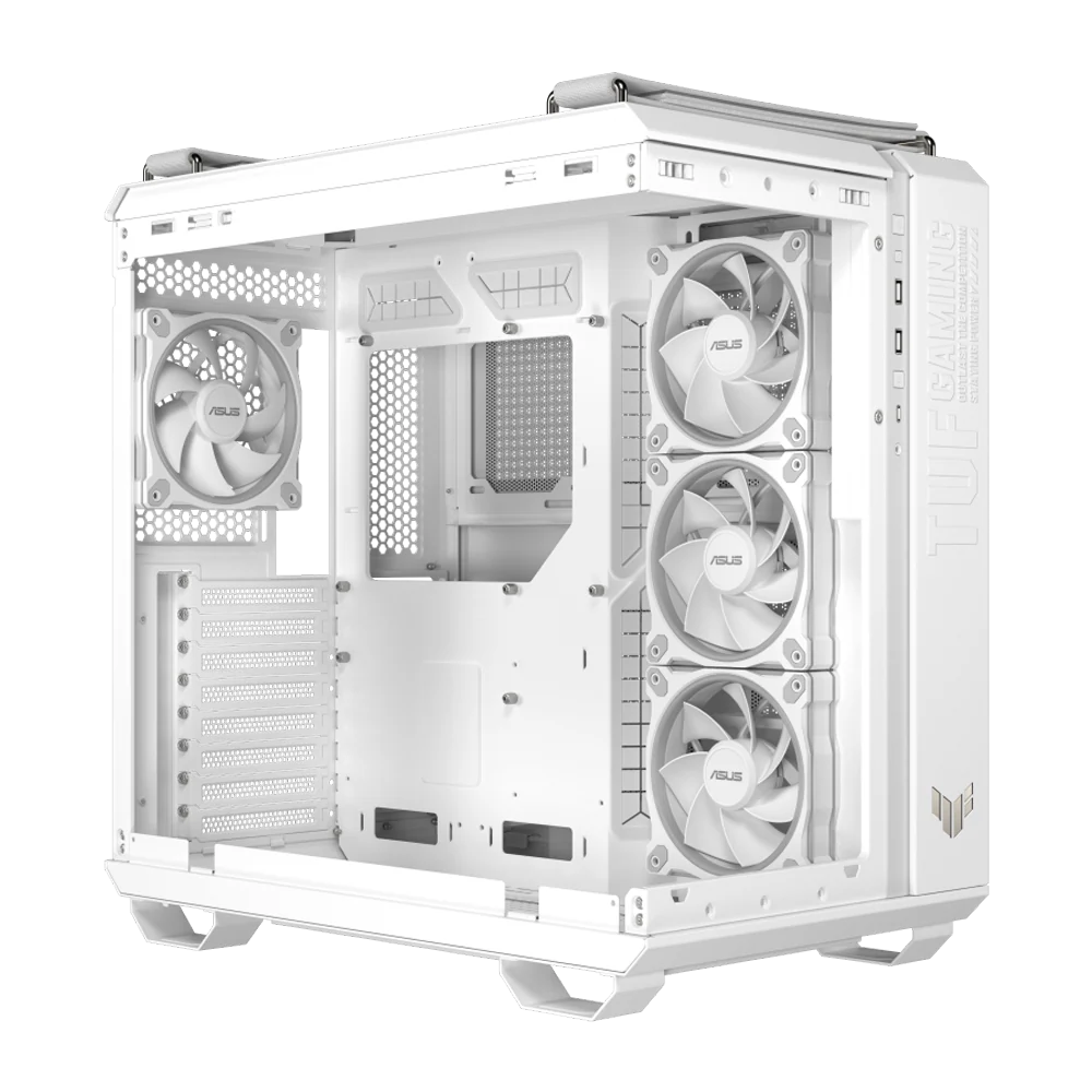 ASUS TUF Gaming GT502 HORIZON ARGB Panoramic ATX Mid Tower Case - White - Image 5
