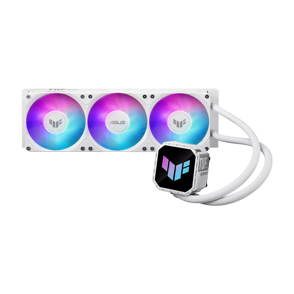ASUS TUF GAMING III 360 ARGB LCD CPU Liquid Cooler - White - Image 4