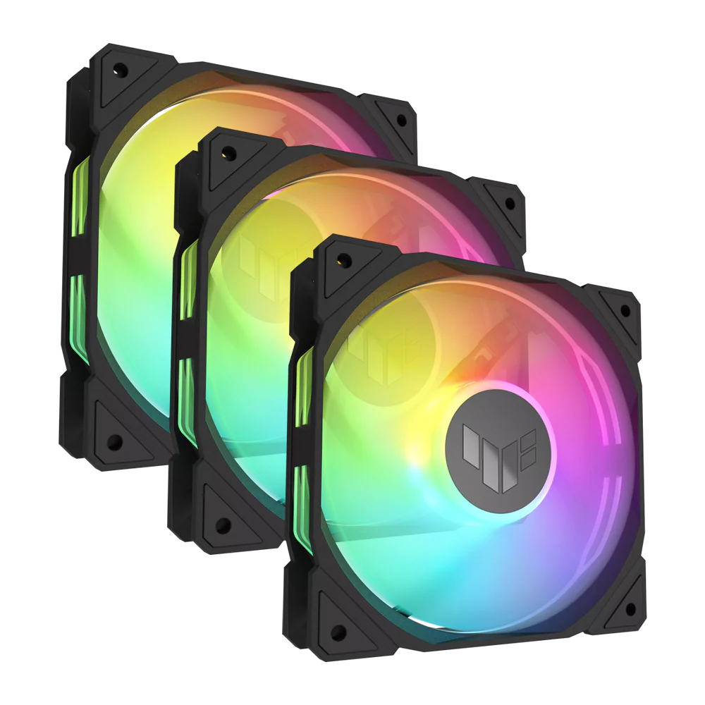 ASUS TUF Gaming TR120 ARGB Reverse Blade Triple Pack Fan - Black
