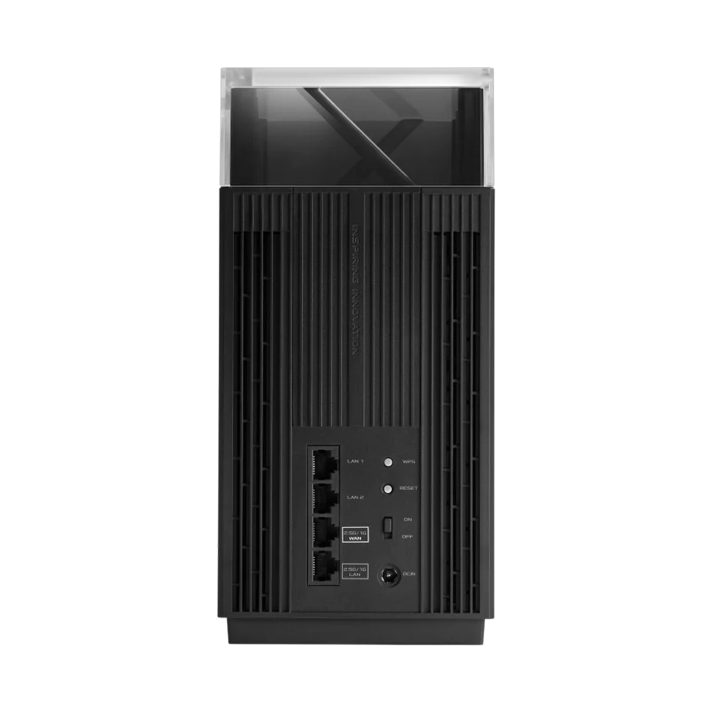 ASUS ZenWiFi Pro ET12 - AXE11000 Tri-Band Whole Home Mesh WiFi 6E System 1 Pack - Black - Image 2