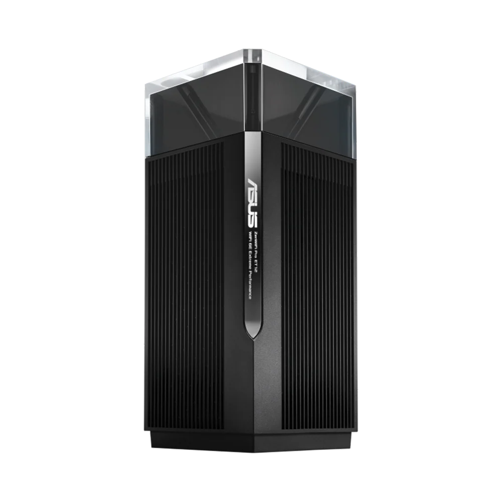 ASUS ZenWiFi Pro ET12 - AXE11000 Tri-Band Whole Home Mesh WiFi 6E System 1 Pack - Black - Image 4