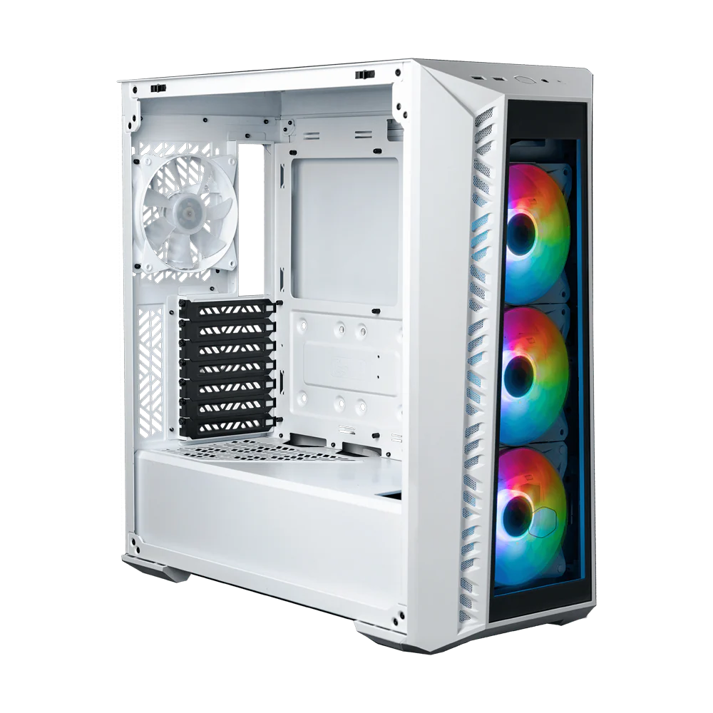 Cooler Master MasterBox 520 Mid Tower Gaming Case - White - Image 3