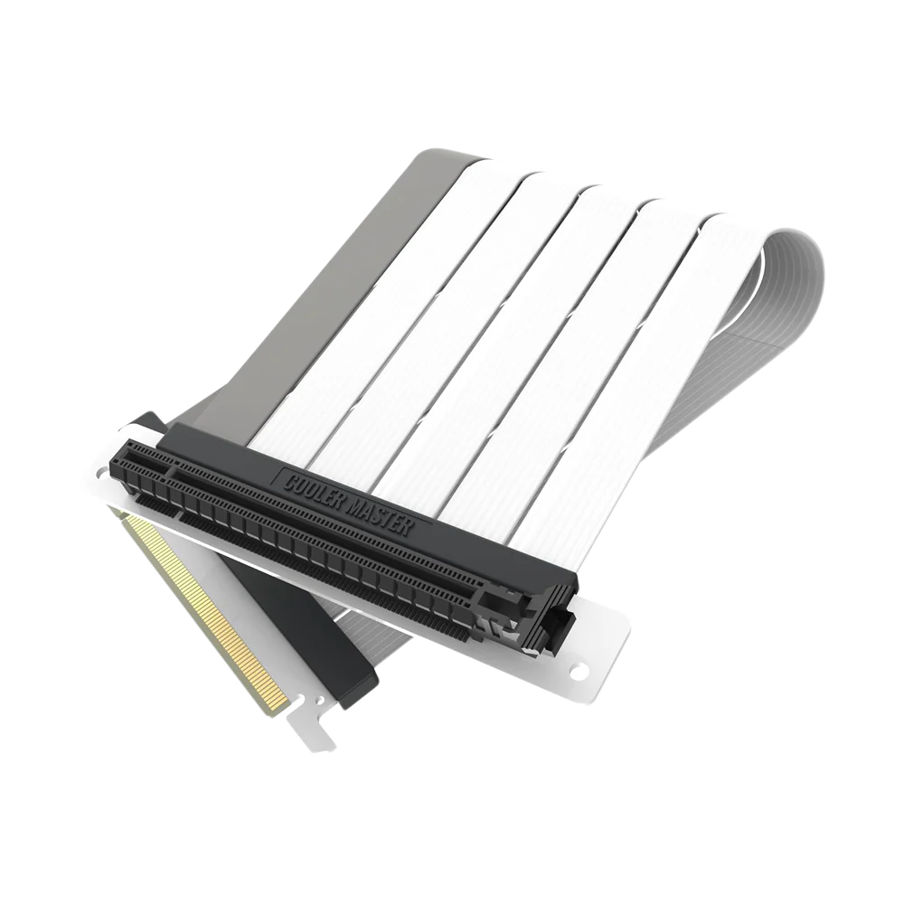 COOLER MASTER RISER CABLE PCIE 4.0 X16 - 200MM V2 Master Accessory - White - Image 4