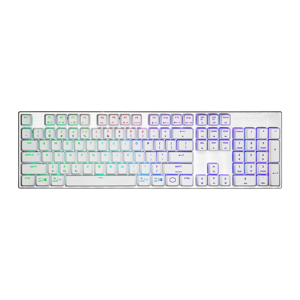 Cooler Master SK653 RGB Wireless Mechanical Keybaord - Silver White - Image 2