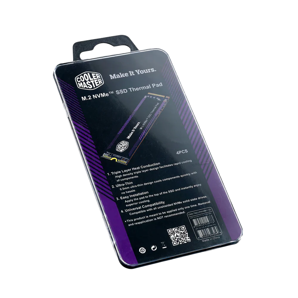 Cooler Master SSD Thermal Pads 60x18 4pcs - Image 2