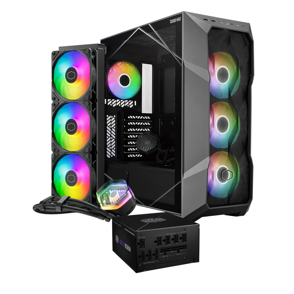 Cooler Master TD500 MAX + Gold 850W ATX3.0 MAX ver + ML360 Atmos MAX ver