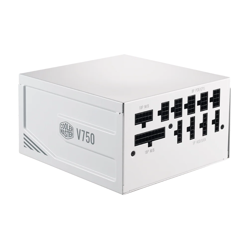 COOLER MASTER V750 750W V2 80 Plus Gold Full Modular Power Supply - White - Image 3