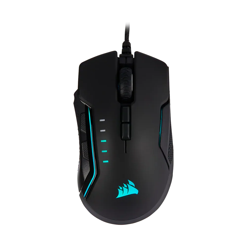 CORSAIR GLAIVE PRO RGB Wired Gaming Mouse - Aluminum Black - Image 3