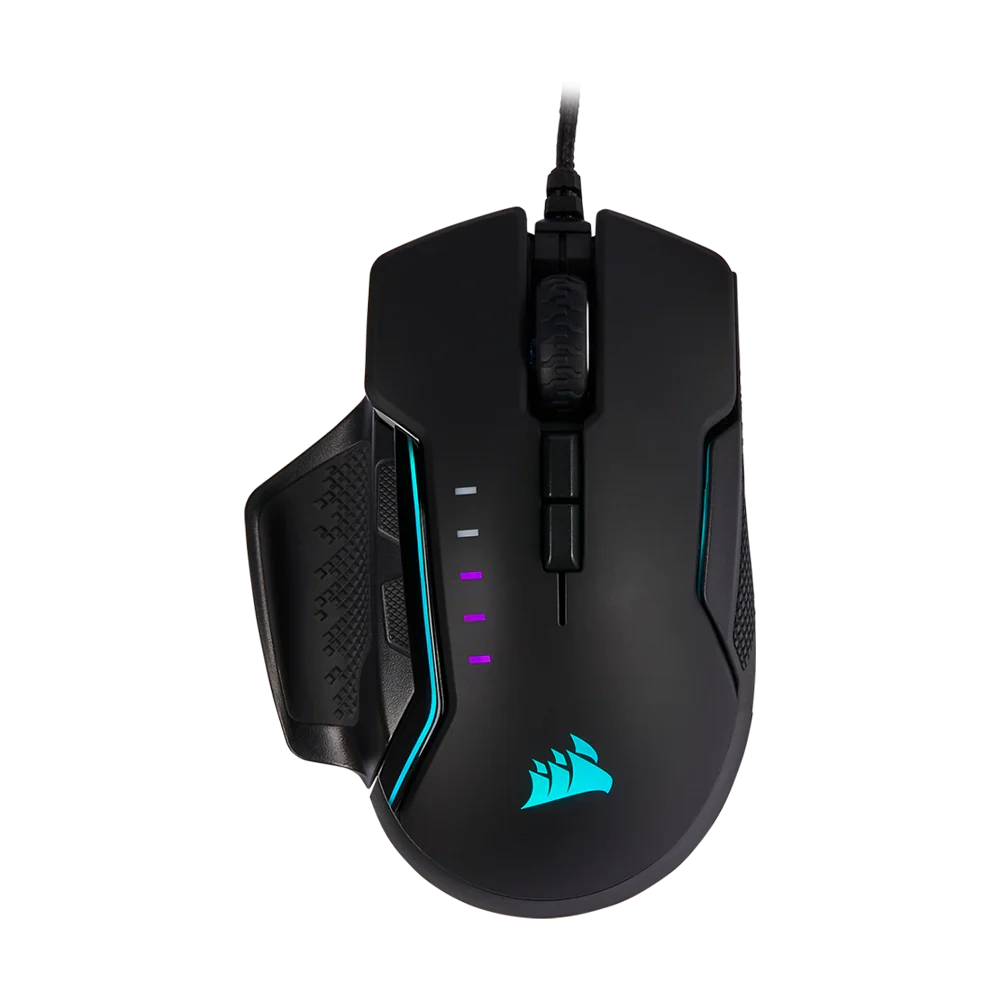 CORSAIR GLAIVE RGB PRO Wired Gaming Mouse - Black