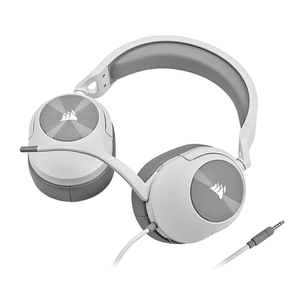 Corsair HS55 STEREO Wired Gaming Headset - White - Image 2