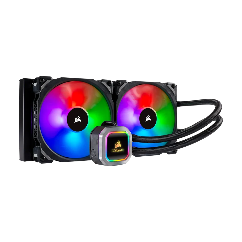 Corsair Hydro Series H115i RGB PLATINUM 280mm Liquid CPU Cooler - Black - Image 2