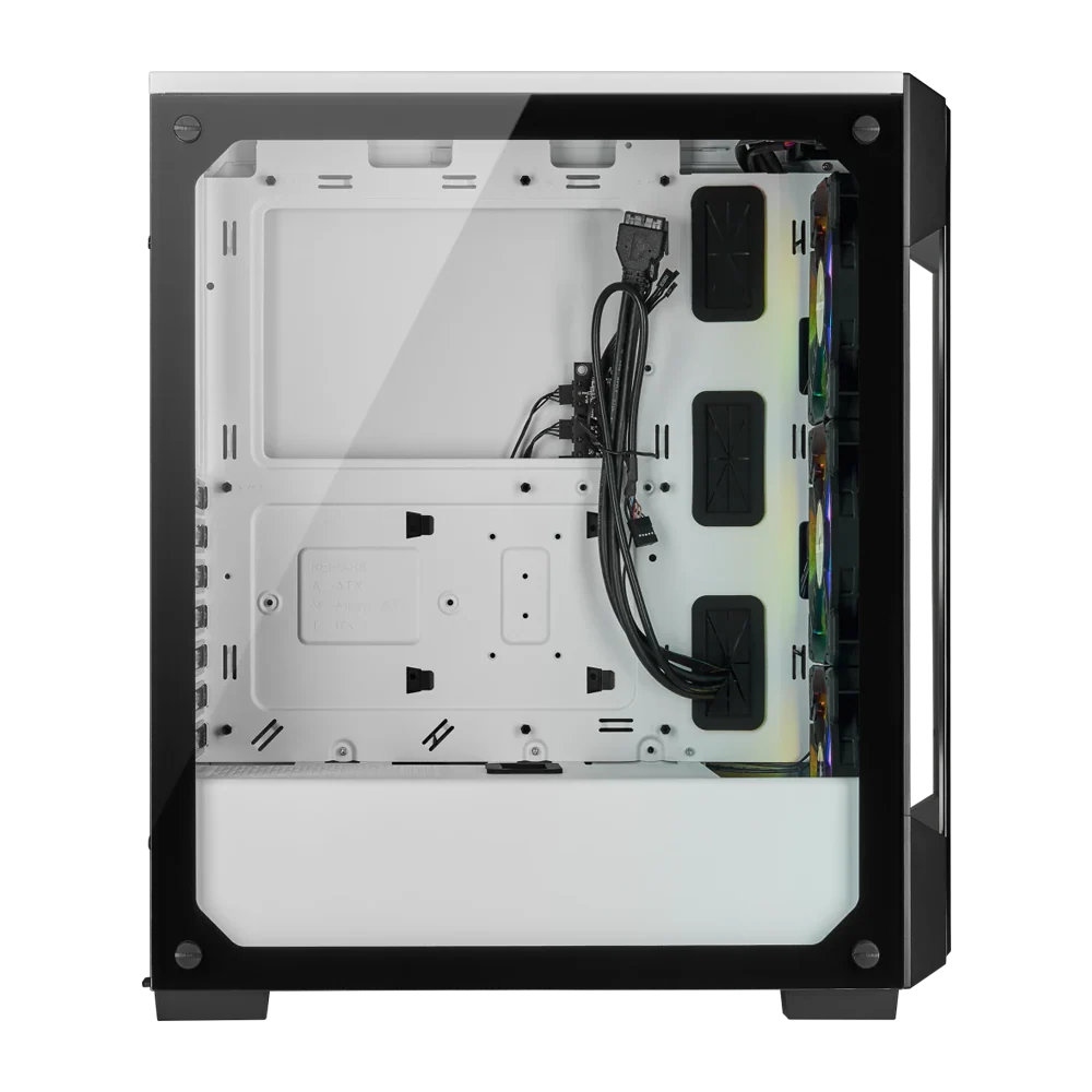 CORSAIR iCUE 220T RGB Mid Tower Case - White - Image 3