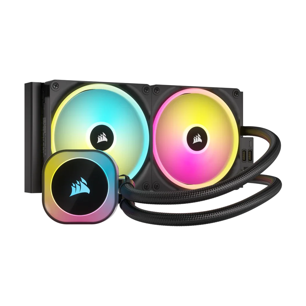 Corsair iCUE LINK H115i RGB 280mm AIO Liquid CPU Cooler - Black - Image 2