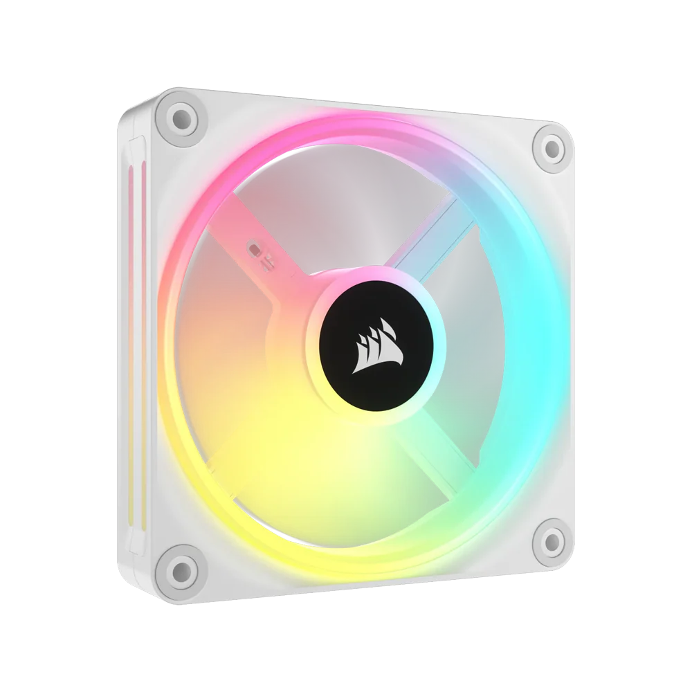 CORSAIR iCUE LINK QX120 RGB 120mm PWM Case Fan Expansion Kit - White - Image 2