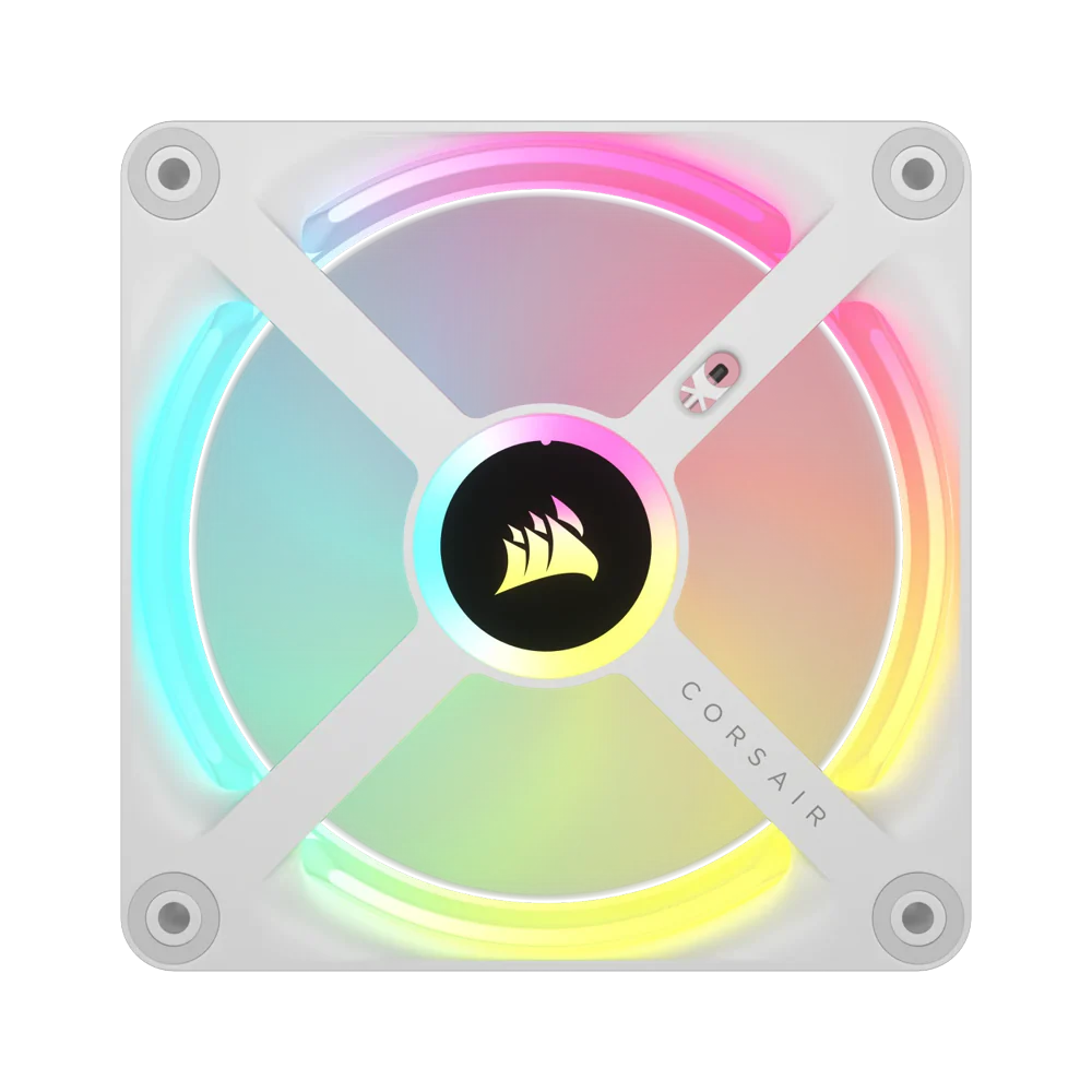 CORSAIR iCUE LINK QX140 RGB 140mm PWM Case Fan Starter Kit With iCUE LINK System Hub - White - Image 5