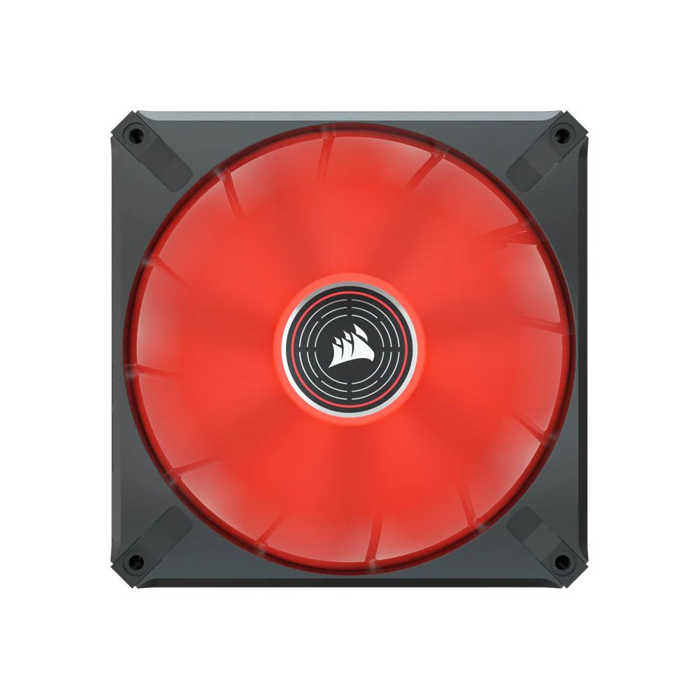 CORSAIR ML140 LED ELITE Premium 140mm PWM Magnetic Levitation Fan - Red - Image 2