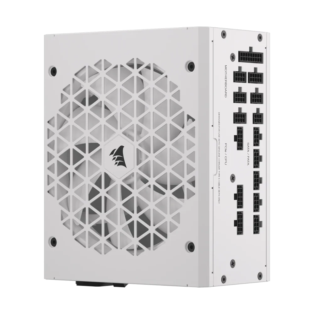CORSAIR RM1000x 1000W 80 Plus Gold Shift Fully Modular Low Noise Side Connectors Power Supply - White