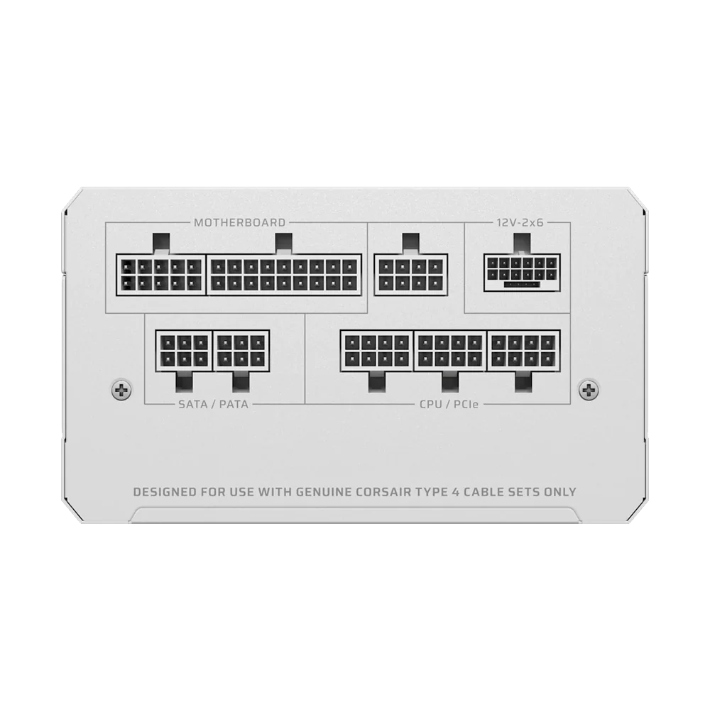 CORSAIR RMe Series RM1000e Fully Modular Low-Noise ATX Power Supply - White - Image 3