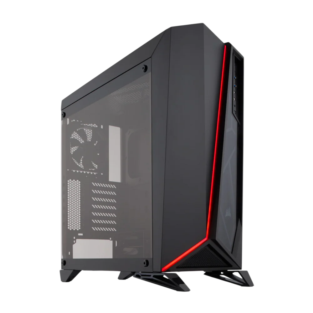 CORSAIR SPEC-OMEGA Carbide Series Mid Tower Case - Black/Red