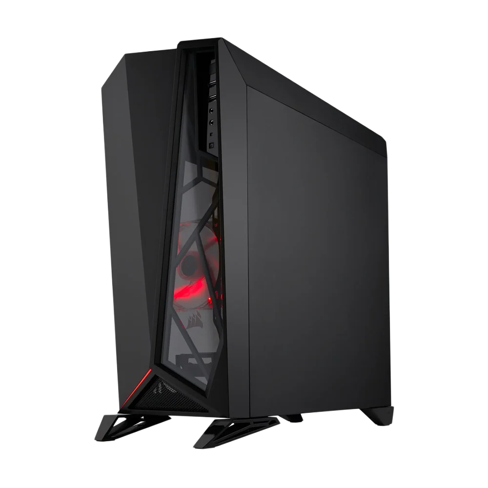 CORSAIR SPEC-OMEGA Carbide Series Mid Tower Case - Black/Red - Image 2
