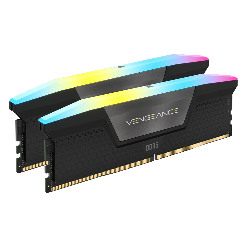 CORSAIR VENGEANCE RGB 96GB (2x48GB) DDR5 DRAM 7200MT/s CL40 Memory Kit - Black - Image 2
