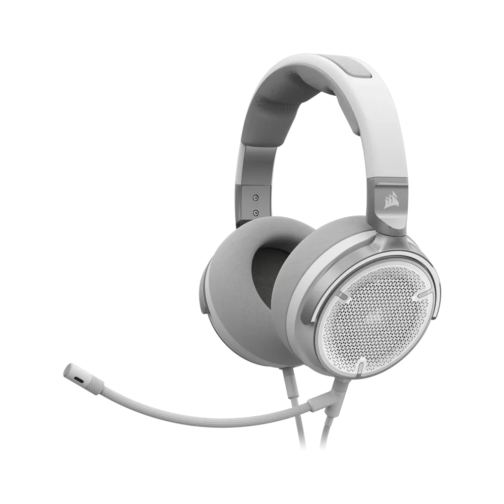 CORSAIR VIRTUOSO PRO Wired Open Back Streaming Gaming Headset (EU) - White - Image 2