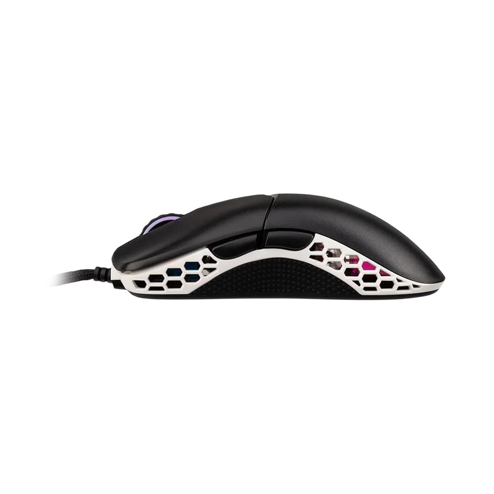 DUCKY FEATHER RGB Wired Huano Blue Switches Lightweight Gaming Mouse - Black/White - Image 6