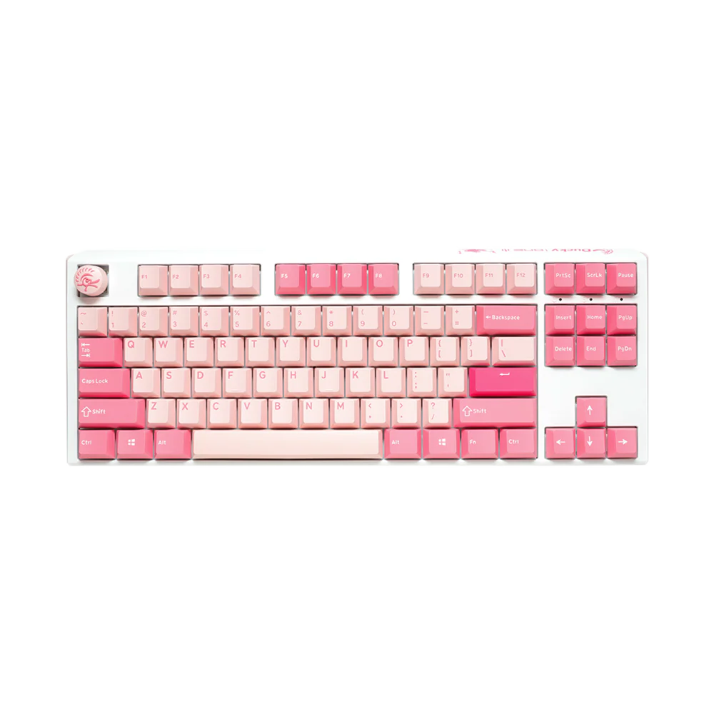 DUCKY ONE 3 TKL HOT SWAP Red Switch Cherry RGB Wired Mechanical Gaming Keyboard - Gossamer Pink