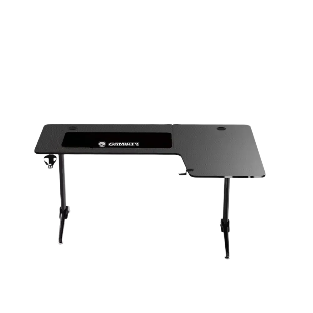 Gamvity Professional Gaming Desk L Shaped (1600*1000*750) - Right Black - Image 2