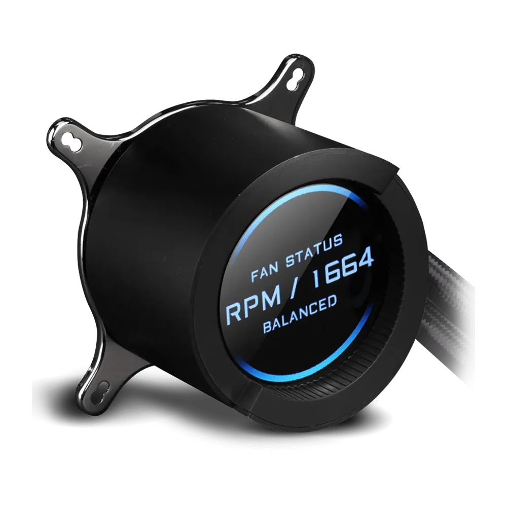 Gigabyte AORUS Liquid Cooler 280 AIO RGB Liquid Cooler With LCD Display - Black - Image 4