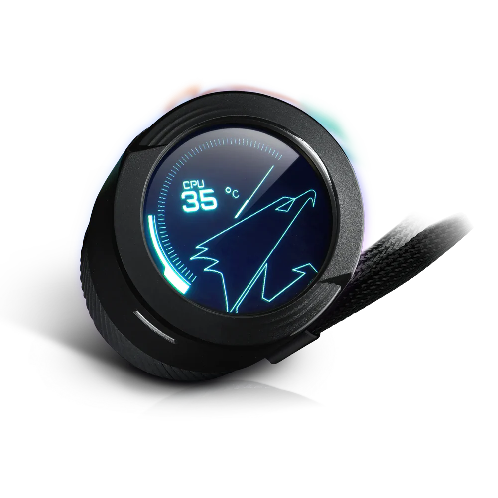 GIGABYTE AORUS WATERFORCE X 360 AIO Liquid Cooler - Black - Image 3