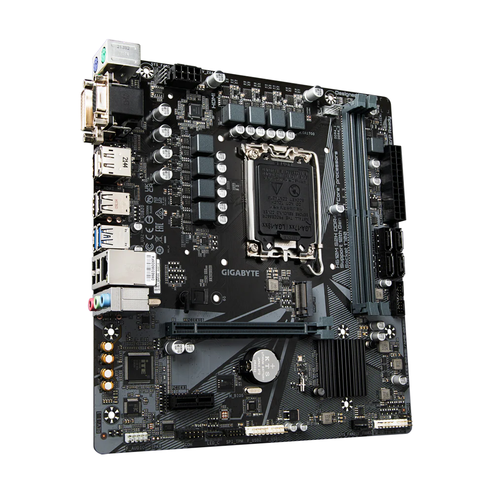 GIGABYTE H610M S2H DDR4 (rev 1.1) MICRO ATX Motherboard - Black - Image 2