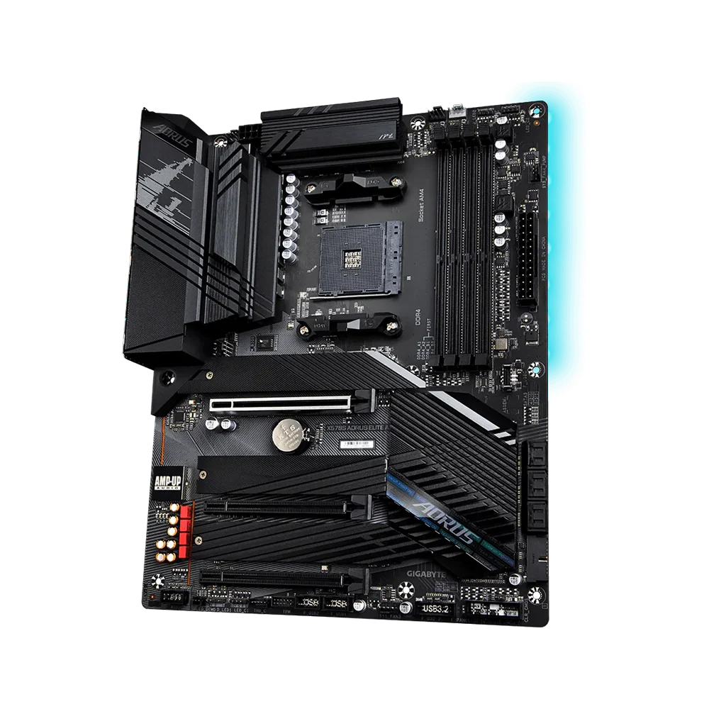 GIGABYTE X570S AORUS ELITE AX (rev. 1.1) DDR4 Motherboard - Black - Image 2