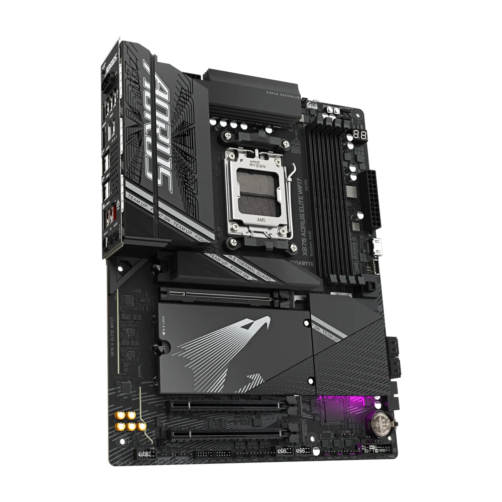 GIGABYTE X870 A ELITE WIFI7 1.1 DDR5 Motherboard - Black - Image 3