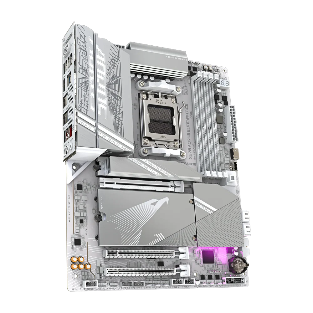 GIGABYTE X870 AORUS ELITE WIFI7 ICE DDR5 Motherboard - White - Image 8
