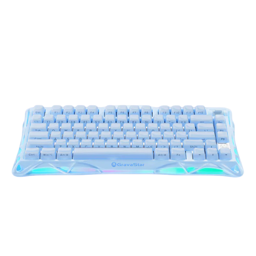 GravaStar Mercury K1 75% Mechanical Wireless Gaming Keyboard - Ice Blue - Image 2